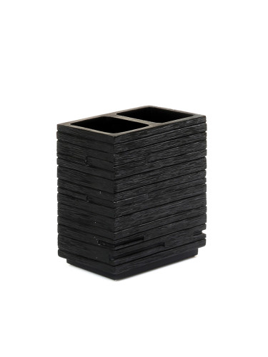Чаша за четки за зъби Quadrotto Nero