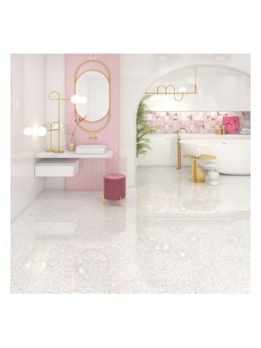 Hanami Marsala - серия испански плочки за баня