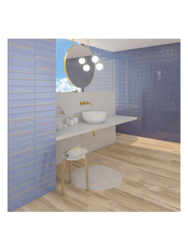 Hanami Indigo - плочки за баня от Испания