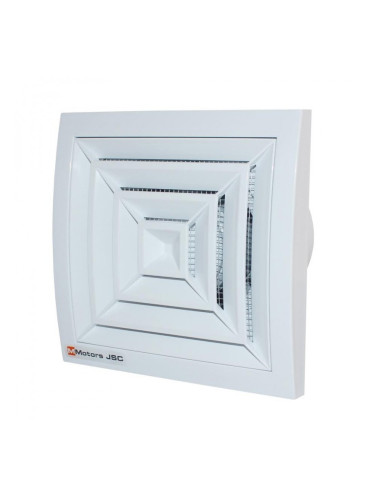 Безшумен вентилатор за баня ММ-UE 100 квадрат с клапа