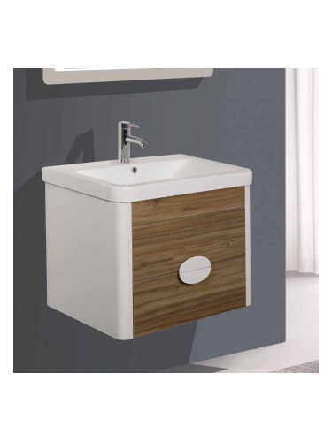 PVC шкаф за баня ICP 7046WOODEN