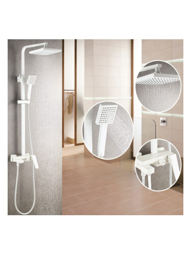 Тръбно окачване за баня ICT 6891W MATT WHITE