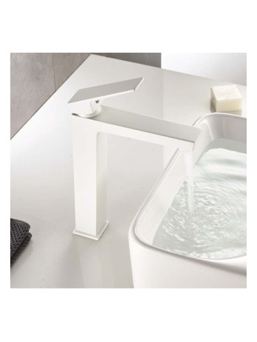 Месингов смесител за умивалник ICF 1418191W MATT WHITE