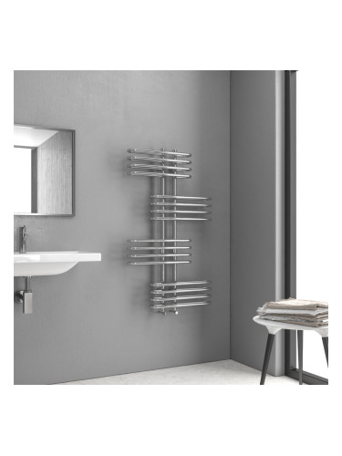 Лира хромирана за баня, стоманена 320W EDEN