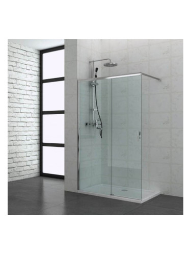 Душ параван с плъзгаща врата и държач към стената WK120