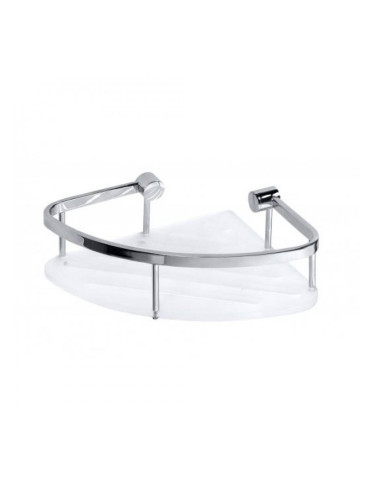 Ъглова сапунерка за баня, бяла 146208376