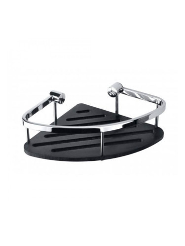 Ъглова сапунерка за баня, черна 146208386