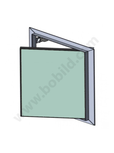 Ревизионна алуминиева клапа с водоустойчив гипскартон 12.5 мм / BB w=h