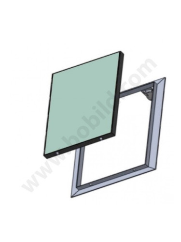 Ревизионна алуминиева клапа с водоустойчив гипскартон 12.5 мм / BB w=h bania