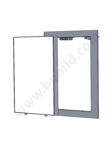 Видима вертикална ревизионна алуминиева клапа (ревизия) 200/400 mm - BB Lux w<h pin