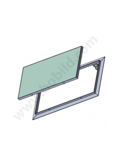 Ревизионна алуминиева клапа с водоустойчив гипскартон 12.5 мм BB w>h bania