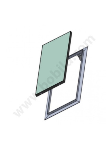 Ревизионна алуминиева клапа с водоустойчив гипскартон 12.5 мм BB w<h bania