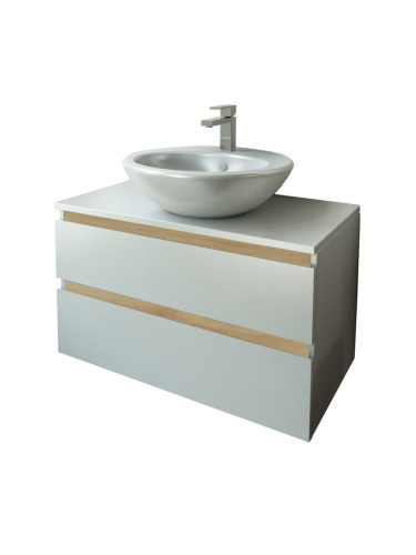 TULIP  -100% ВОДОУСТОЙЧИВ ШКАФ ЗА БАНЯ 80 см С ИТАЛИАНСКА МИВКА F802CTUL