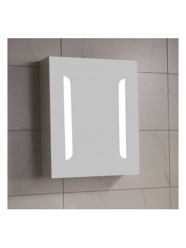 Огледален PVC шкаф с LED осветление АЛОРА ICMC 4514-55