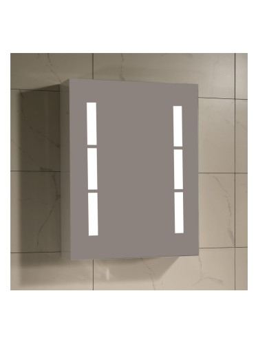 Огледален PVC шкаф с LED осветление ДИВНА ICMC 5014-65