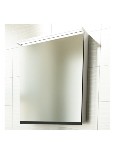 Горен шкаф за баня с огледало с вградено LED осветление - GALLA 60