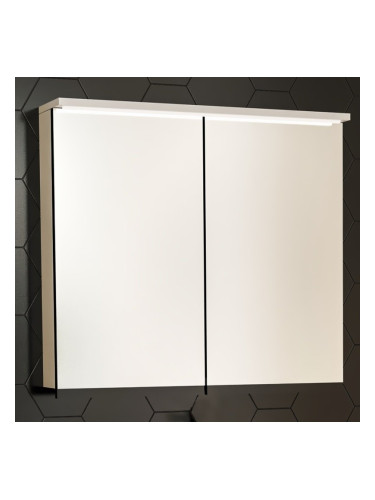 Водоустойчив шкаф за баня с огледало с вградено LED осветление - ANDA 70