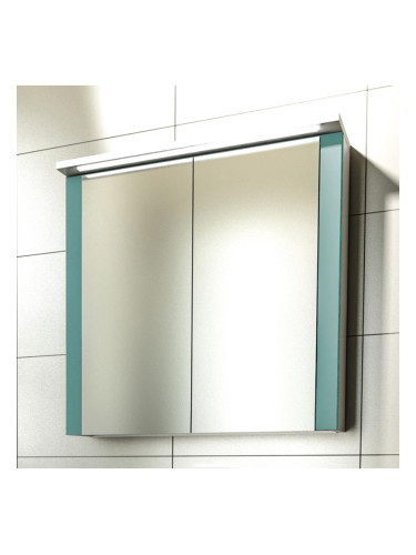 Водоустойчив шкаф за баня с огледало с LED осветление - PURE 65