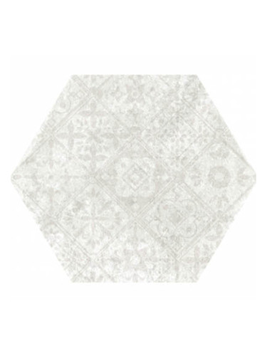 Pompeia Decor Blanco - испански плочки за баня хексагон