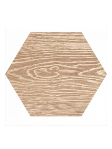 Orinoco Hexagon Beige - гранитогрес хексагон с дървесен дизайн