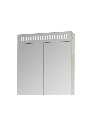 Горен PVC шкаф за баня с LED огледало Дона