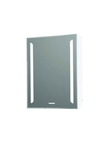 Горен PVC шкаф за баня с LED огледало Хелиос