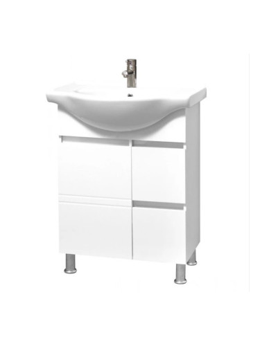 Долен PVC шкаф за баня с мивка Бони