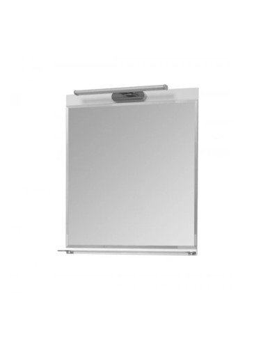 Горен PVC шкаф за баня с LED огледало Бони