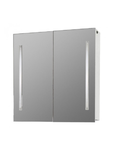 Горен PVC шкаф за баня с LED огледало Астор