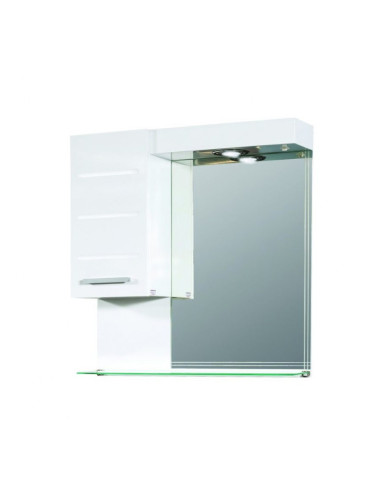 Горен PVC шкаф за баня с LED огледало Класика