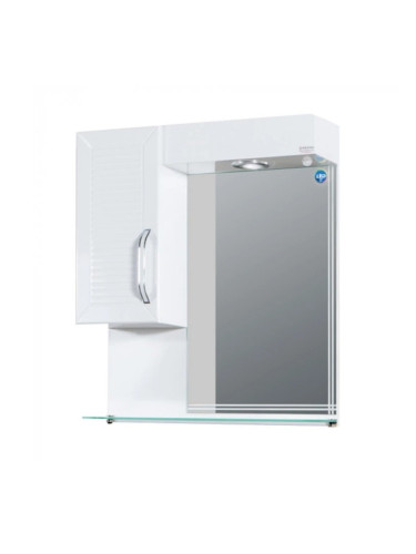 Горен PVC шкаф за баня с LED огледало Орфей