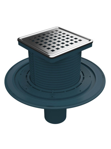 Регулируем сифон с изолационна пола с долен изход Ф50