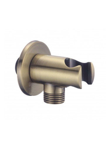 Стенен месингов държач с извод за шлаух ICH 2116BR