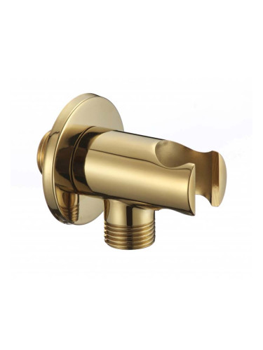 Стенен месингов държач с извод за шлаух ICH 2116G