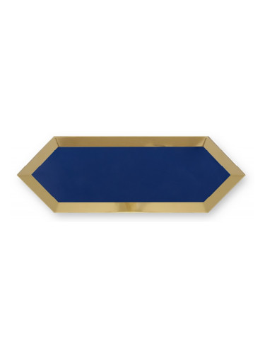 Decor Eclipse Blue Gold Bisel - декорни плочки за баня