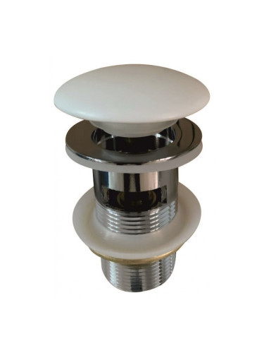 Клик сифон за умивалник с преливник IC CC75OF MW