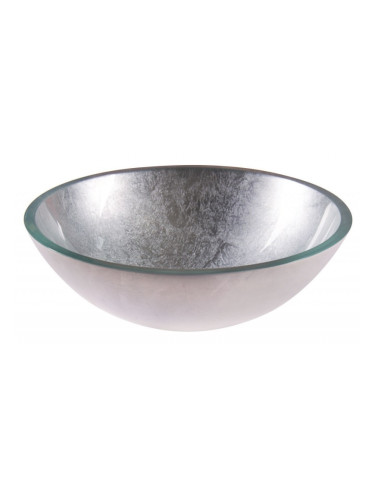 Стъклен умивалник ICG 042SILVER