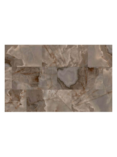 Гранитогрес с мраморен ефект, големи размери - Reve choco