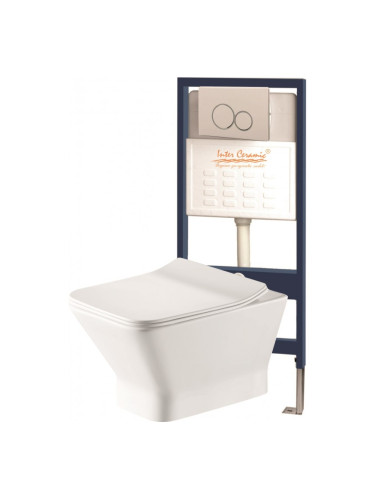 Структура за вгражданe в комплект със стенна чиния BG 097AE WHITE + 3735 ПАКЕТ ДАНТЕ 5 В 1