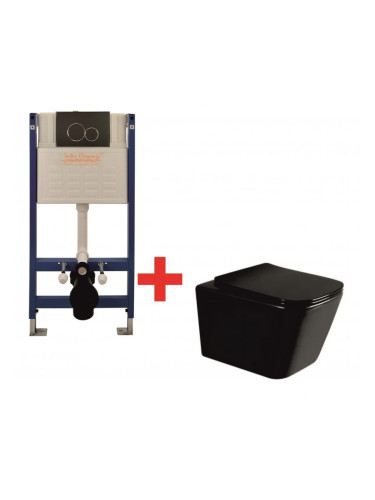 Структура за вгражданe в комплект със стенна чиния BG 097AE BLACK + 5135MB ПАКЕТ ДЖИЯ 5 В 1