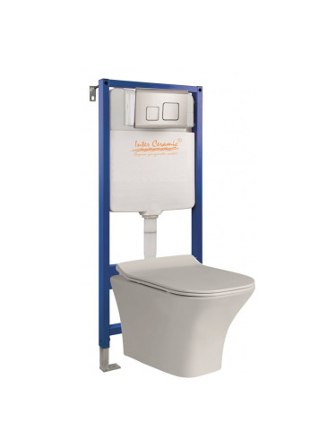 Структура за вгражданe в комплект със стенна чиния BG 097ST / 90mm/ + 3435W ПАКЕТ РАЯ 5 В 1