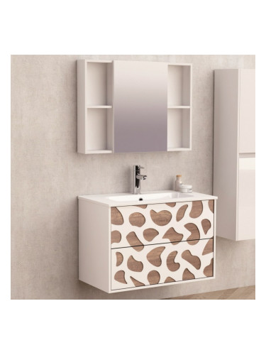 PVC комплект мебели за баня BG 8045+6014-80/ САРИНА 80-2