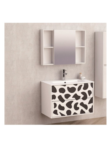 PVC комплект мебели за баня BG 8045B+6014-80 / ЛАУРА 80-2