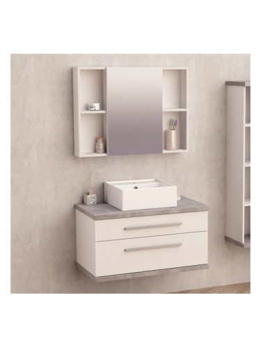 PVC комплект мебели за баня BG 8144-1+6014-80+865/ ЖИЗЕЛ 80-2