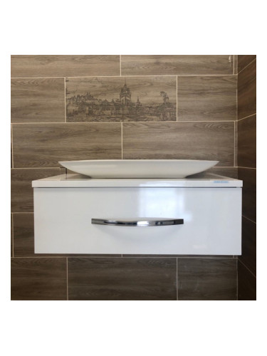 КОНЗОЛЕН ШКАФ ЕМОНА 80 СМ, БЯЛ