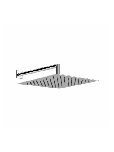Душ пита от стена, Mirror steel 30/30см