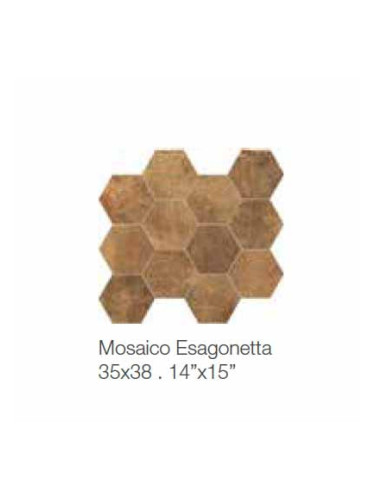 Mosaico Esagonetta Toscana - плочки тип мозайка