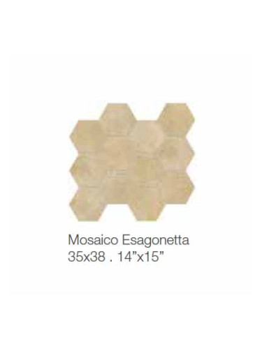 Mosaico Esagonetta Lazio - плочки тип мозайка