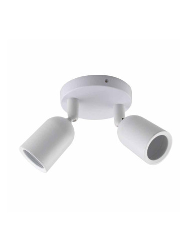 Двойно бяло пластмасово тяло LED луни IP20 MAX-10W