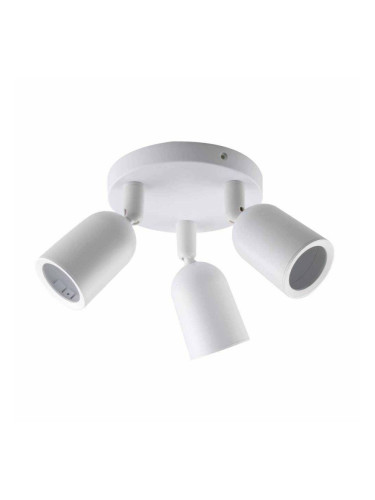 Тройно бяло пластмасово тяло LED луни IP20 MAX-10W